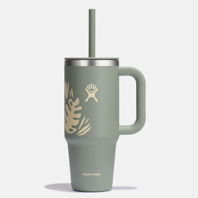 24oz All Around Travel Tumbler כוס שתיה עם ידית צד וקש